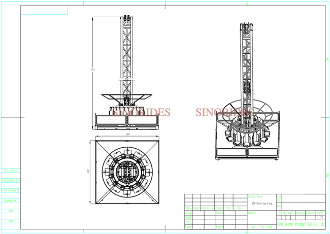 drop tower rides drawing