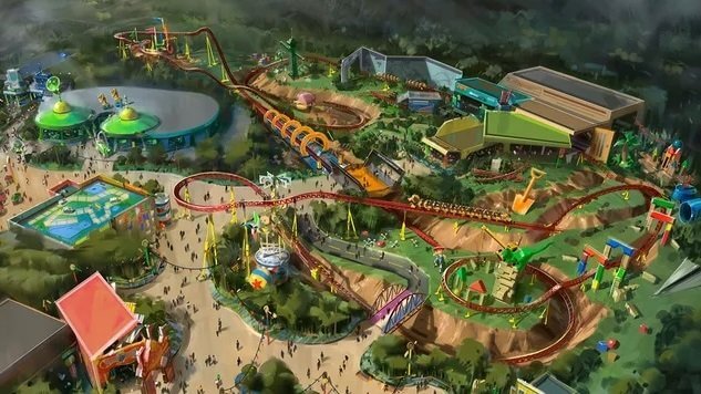 ¿Cuánta tierra se necesita para construir parques temáticos?