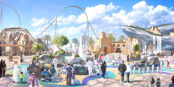 ¿Qué se incluye en la lista de cosas necesarias para construir un parque temático?