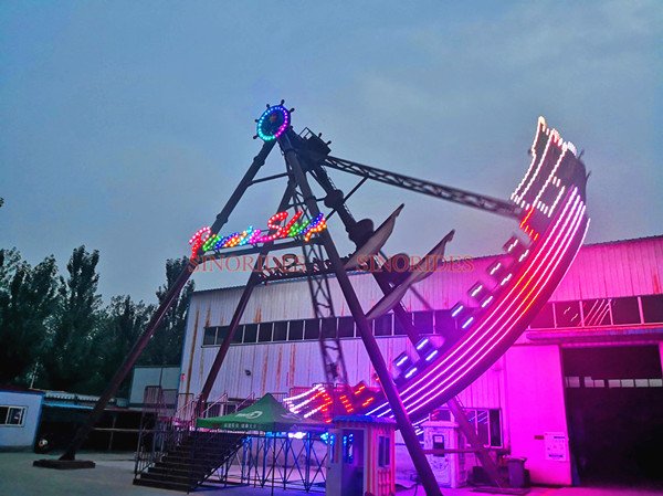 Pirate ship ride lighting