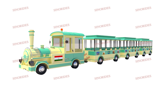 electric trackless train rides design