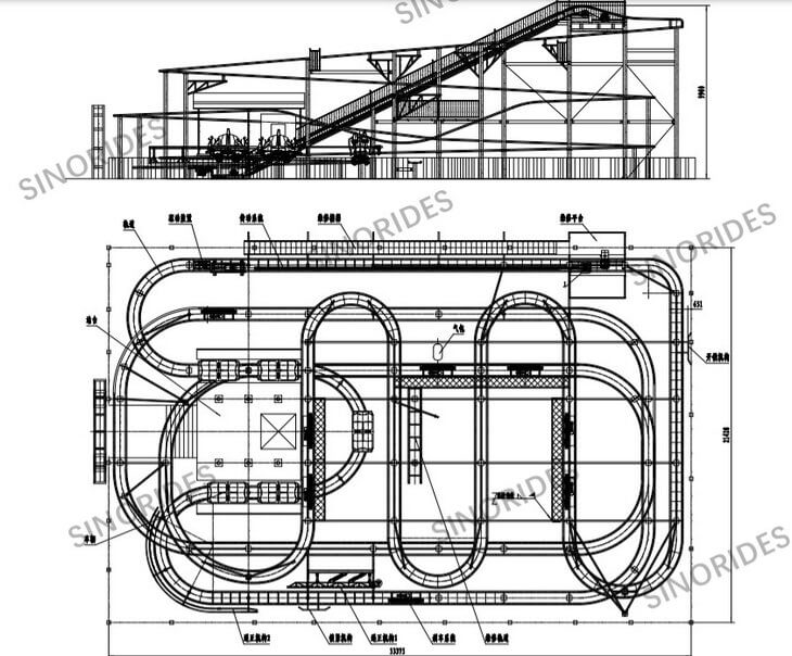 Kiddie Roller Coaster Design Layout